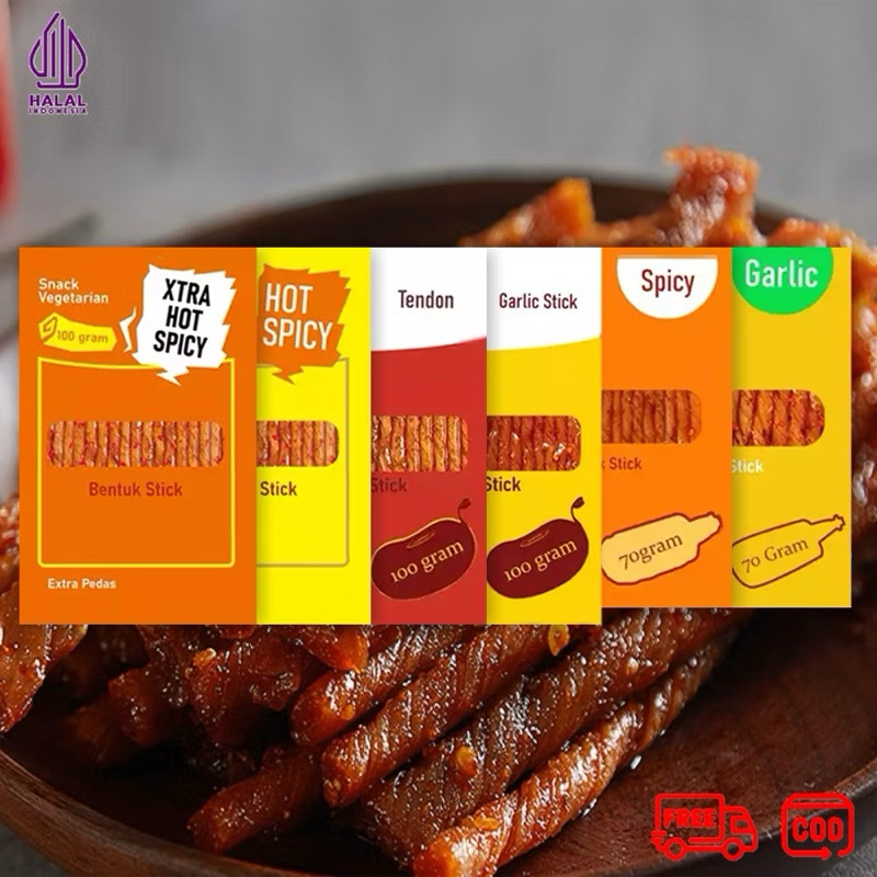 

Stick pedas Spicy tendon tofu Vegetarian / Snack Viral kulit kembang tahu gulung gluten spicy tofu vegetarian