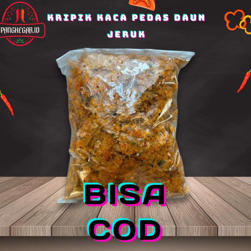 

Kripca 1kg/kripik kaca pedas daun jeruk makanan instan gurih