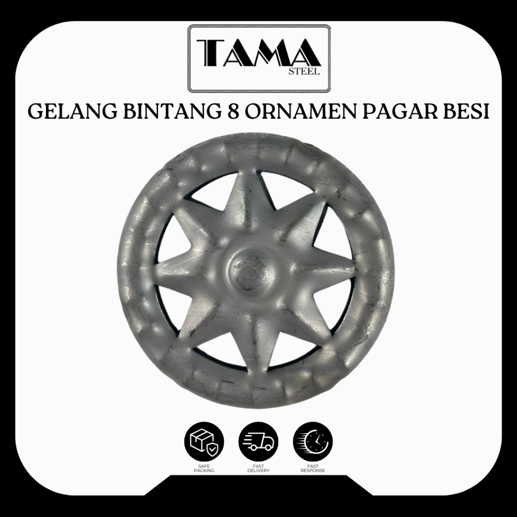 GELANG BINTANG 8 ORNAMEN PAGAR BESI | GELANG BINTANG 8 TAMPILAN 2 SISI | ORNAMEN PAGAR BAHAN PLAT BE