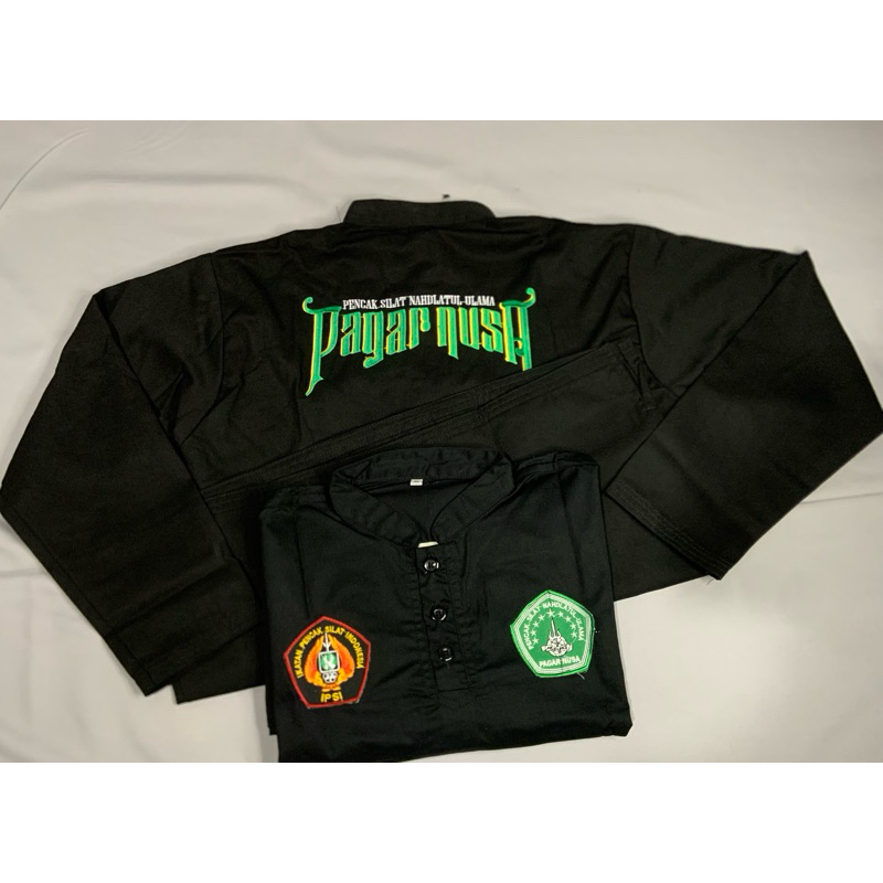 sakral atasan pagar nusa bordir tulisan hijau