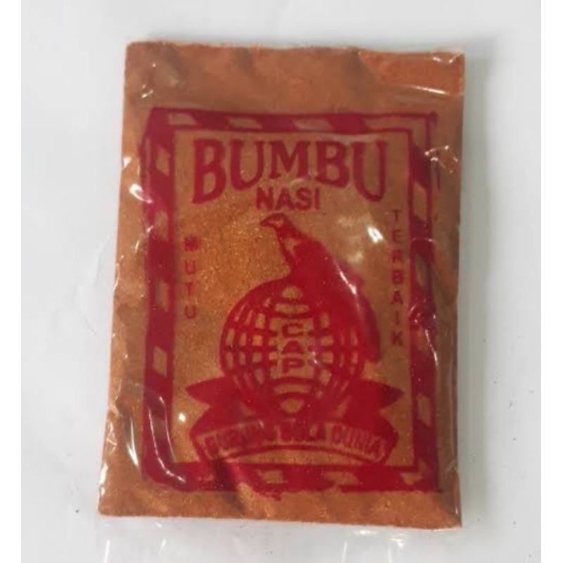 

Bumbu nasi Minyak Merah cap Burung Bola Dunia