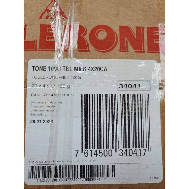 

RiDn Toblerone Milk Chocolate 100gr Halal Original