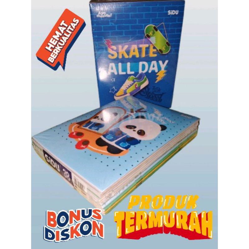 

Buku Tulis SiDU 38lembar Lucu & Keren – Hemat, Berkualitas, dan Harga Termurah!" 1pack
