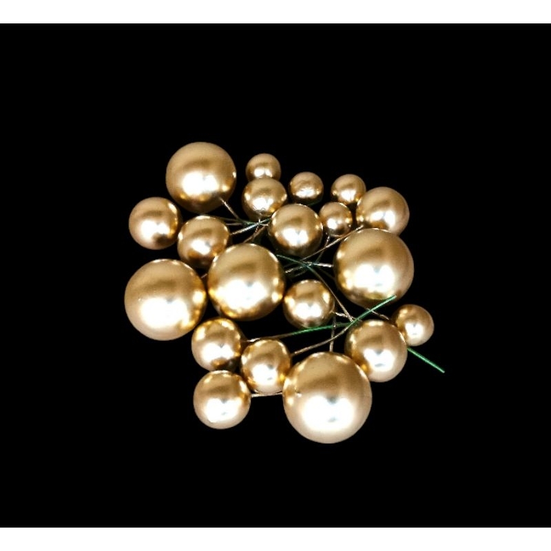 

Topping / Topper bola metalic hiasan cake / kue ultah (20pc) mix ukuran