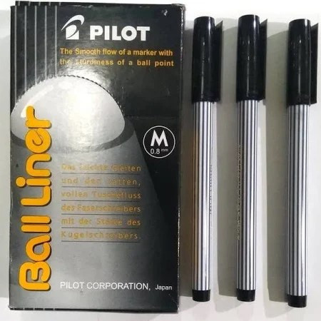

Pulpen Pilot Balliner/Ballpoint 0.8mm (Hitam) - Alat Tulis - Stationery
