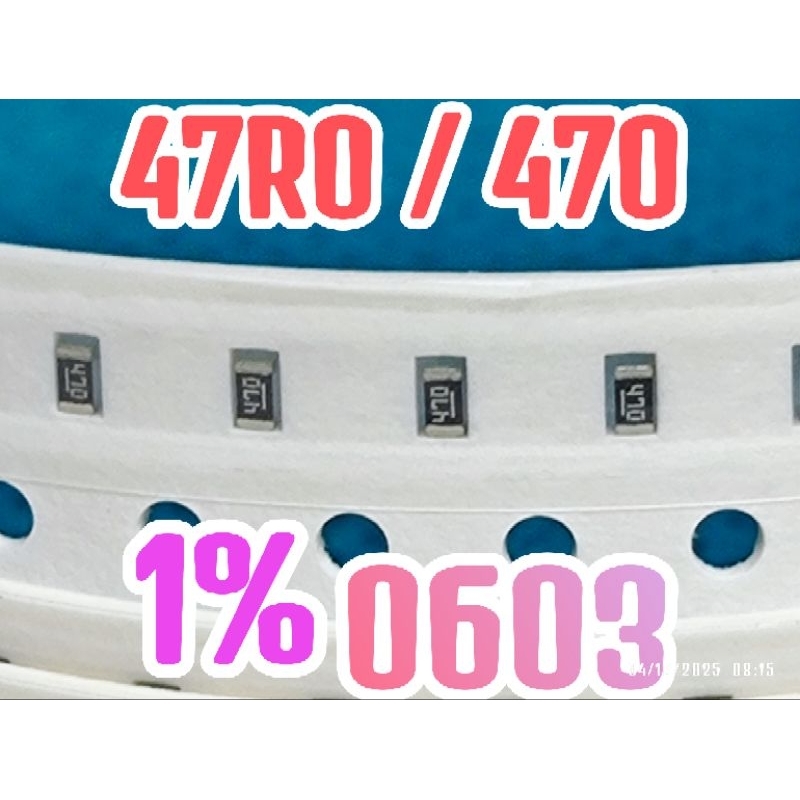 10pcs Chip resistor smd 47R0 470 size 0603 47ohm 47 ohm 1608