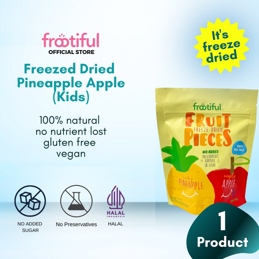 

Frootiful Freeze Dried Pineapple Apple 10gr