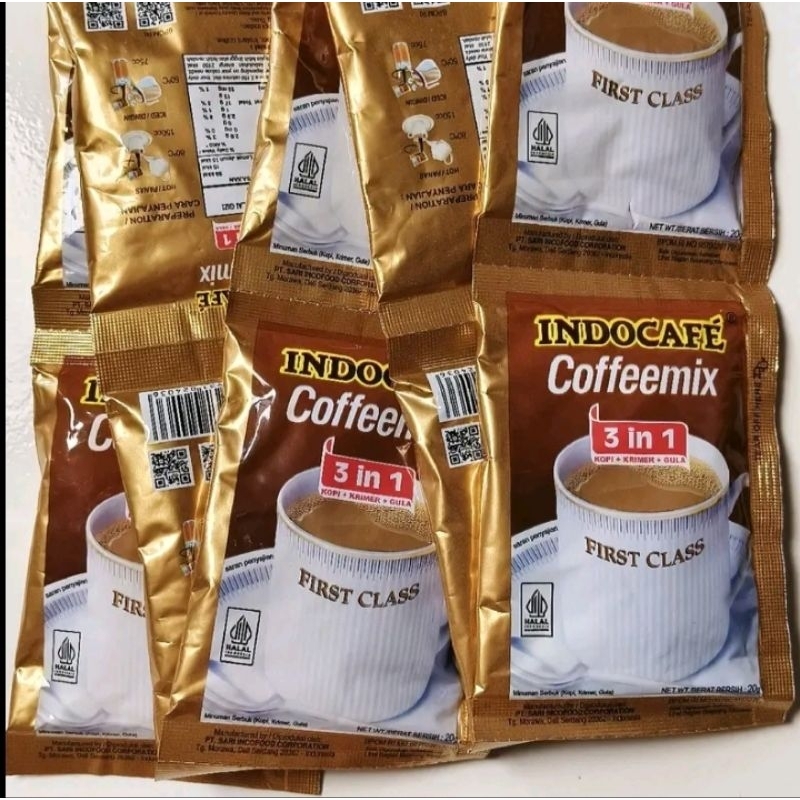 

Indocafe Coffemix 20gr - 10pcs, Kopi Instan Coffee Bubuk Susu