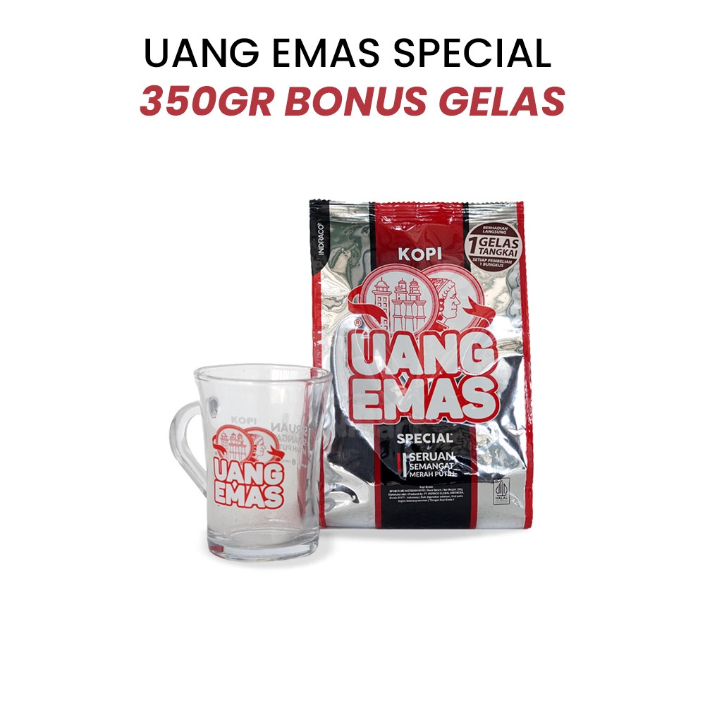 

Kopi Bubuk Uang Emas Special 350gr | Kopi Hitam Asli Kuat Aromatik Bonus Gelas Kaca