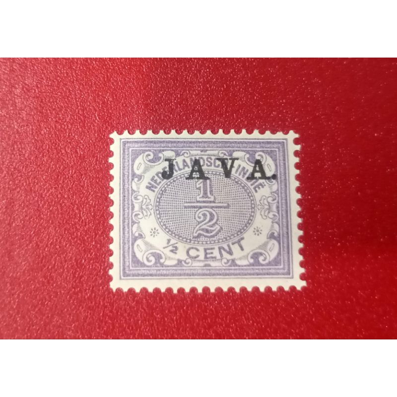 

PRANGKO NED INDIE VARIASI CT JAVA DIBAGIAN ATAS NOMINAL ½ CENT 1908