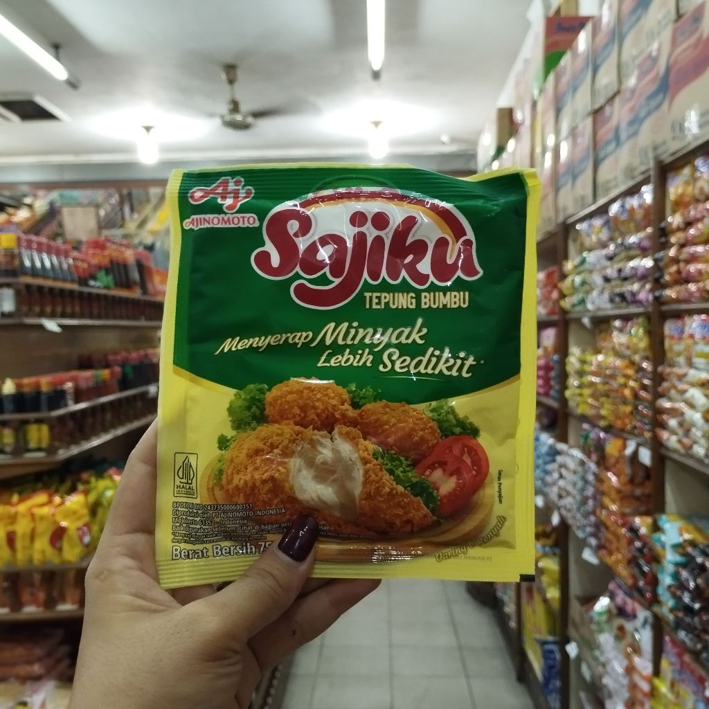 

AJINOMOTO SAJIKU TEPUNG BUMBU MENYERAP MINYAK LEBIH SEDIKIT 75 g