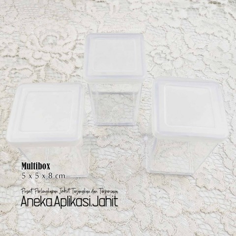 1 BIJI BOX MIKA / MULTIBOX / KOTAK MIKA / KOTAK TRANSPARANT / MBTR 558