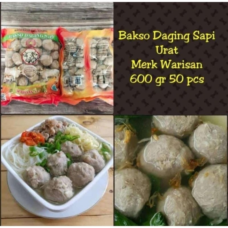 

Warisan Bakso Sapi URAT isi 50 kemasan Orange Bakso Daging