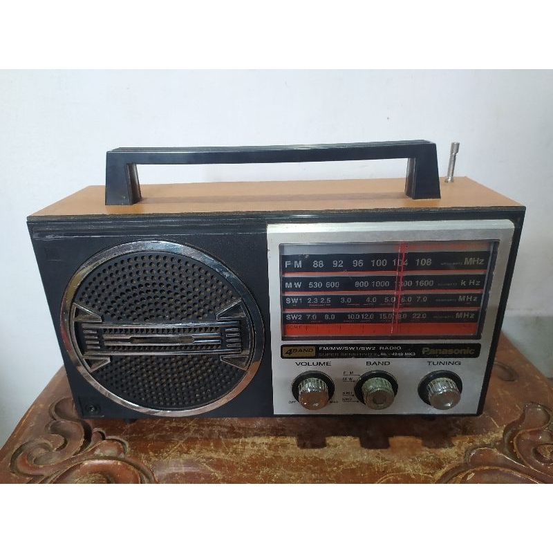 Radio kayu national jadul original vintage