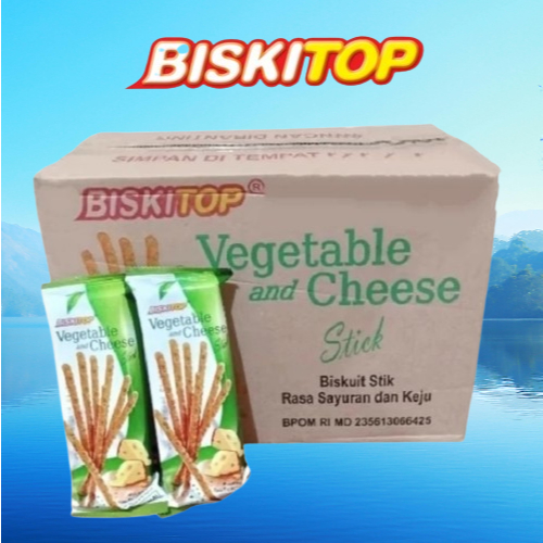 

Biskitop Vegetable Cheese Stick Biskuit Stik Rasa Sayuran dan Keju 1 Karton 40 Pcs