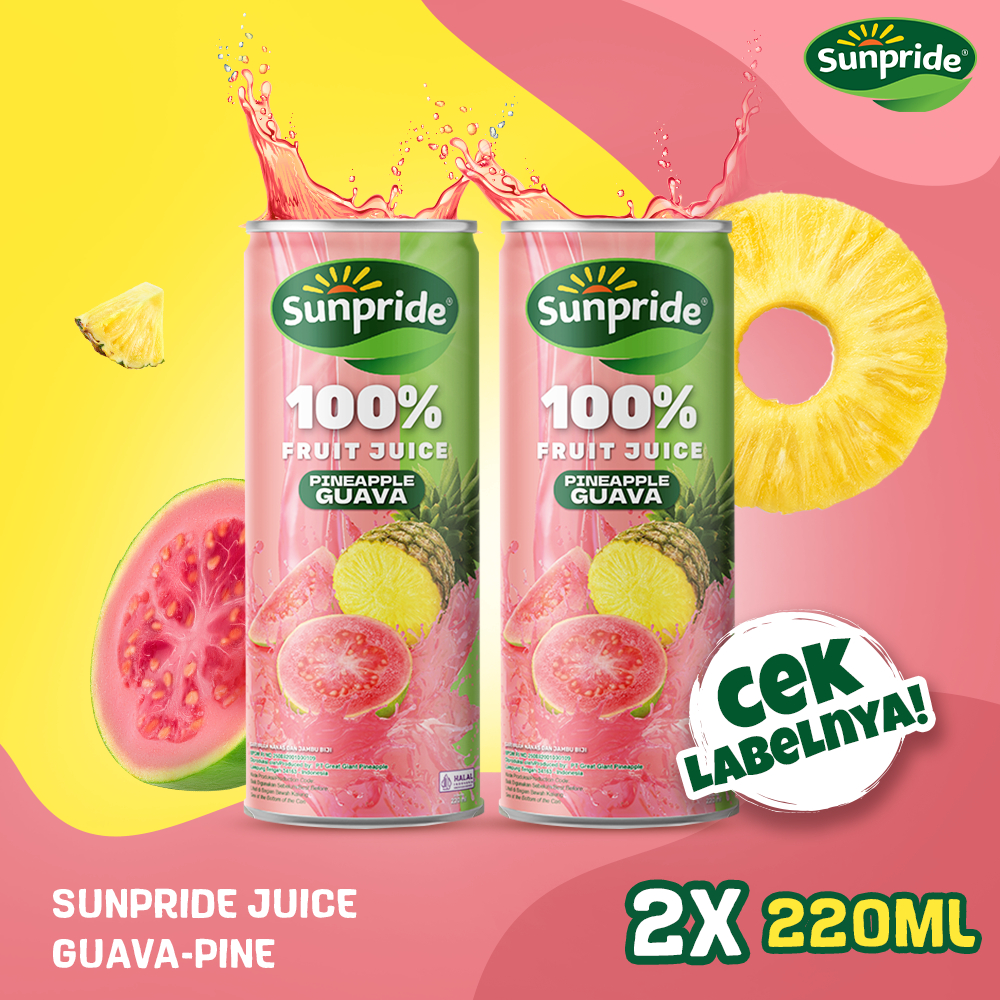 

Sunpride Juice RTD Pineapple and Guava Juice 220ml x 2 pcs