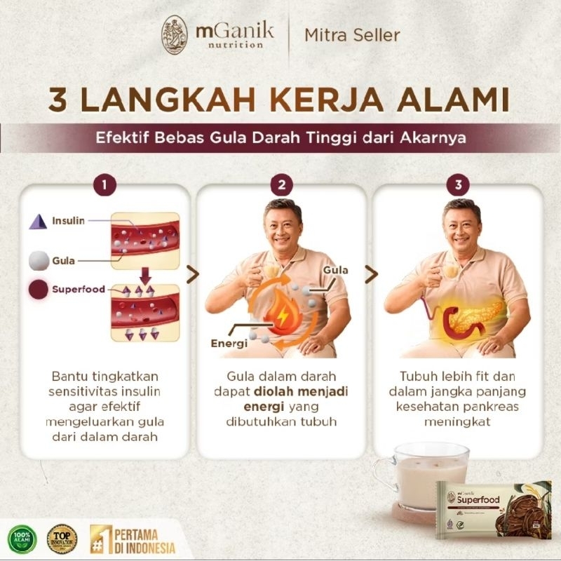 

Maknyuss1 Mganik Multigrain 500GrSuperfood Diabetes Alami