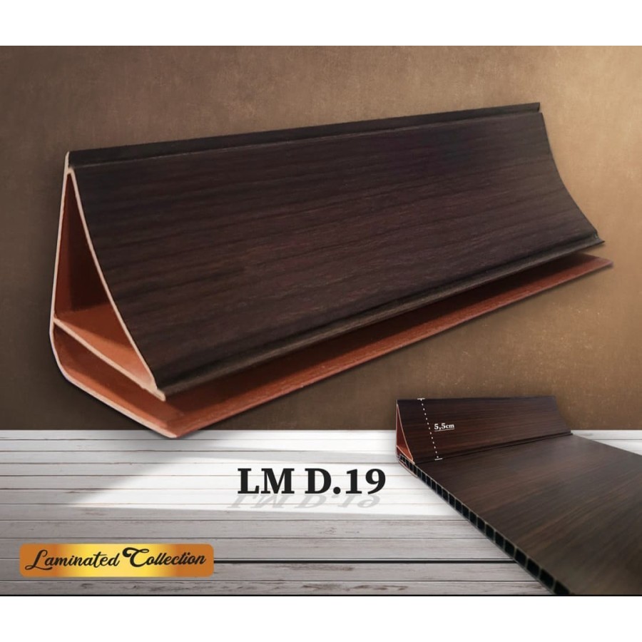 Lis Dinding Plafon Pvc Laminated Ukuran 5,5 cm