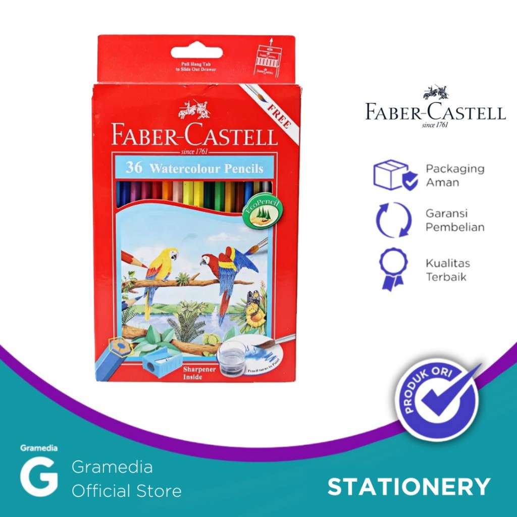 

Faber Castell Watercolor Pc 36L- Pensil Warna Isi 36 Pcs