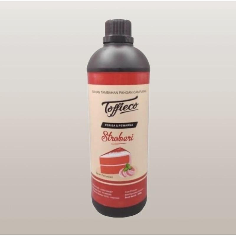 

Toffieco Strawberry 1liter / Perisa Toffieco Strawberry / Toffieco Stoberi