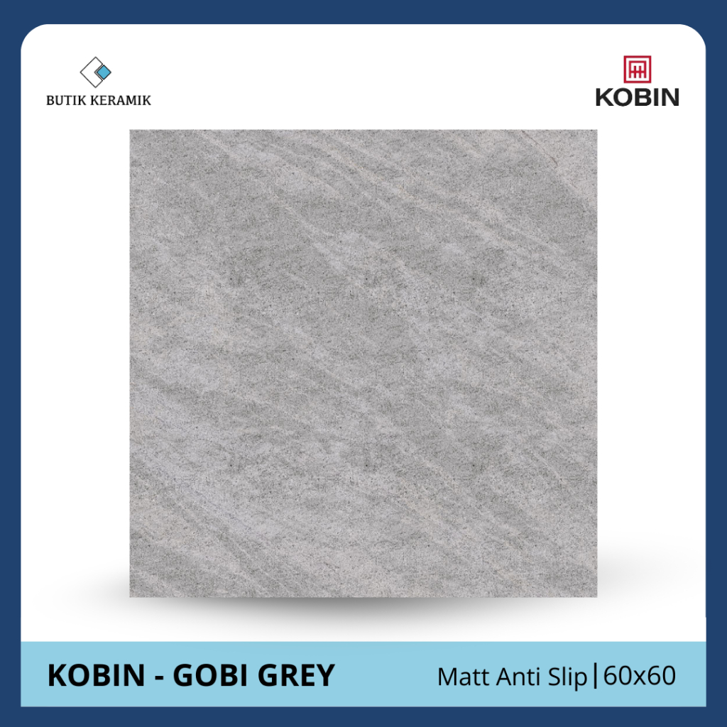 Keramik 60X60 Matt | Kobin | Gobi Series | GRAMIX No Slip Matt | Grade A / KW 1 | Keramik Lantai I K
