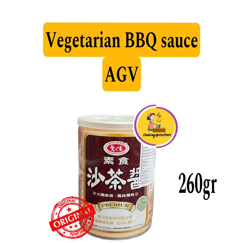 

AGV Vegetarian Barbecue Sauce / BBQ Saus Sa Cha Jiang / Sha Cha Jiang Taiwan 260gram