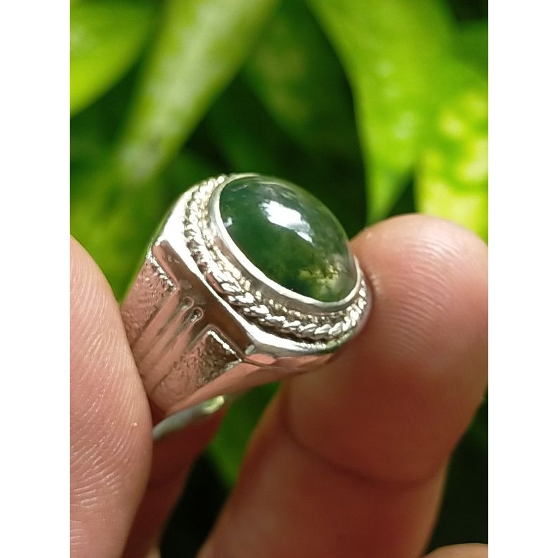 BATU NATURAL HIJAU LUMUT GARUT