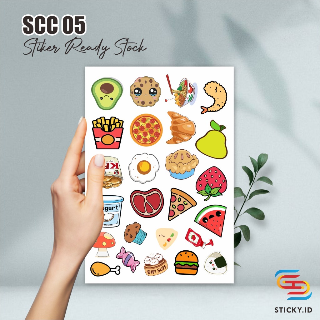 

STIKER LUCU KARAKTER - STIKER VINYL ANTI AIR READY STOCK - STIKER BUAH MAKANAN CASE SCC 05