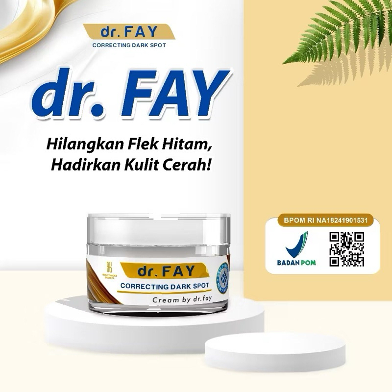 dr fay cream penghilang bekas jerawat & flek hitam 100% ORI