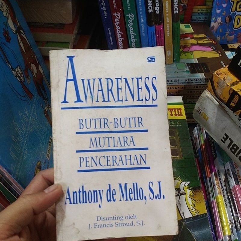 buku awareness butir-butir mutiara pencerahan by anthony de mello original