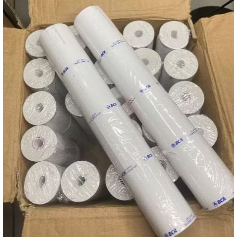 KERTAS THERMAL EDC BCA 57/58X40mm ISI 100 ROLL Kertas Setruk BCA / Termal printer Bluetooth