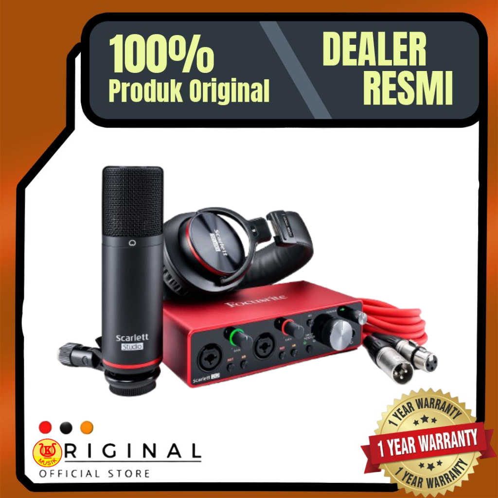 Focusrite Scarlett Studio - 2i2 4th Generation