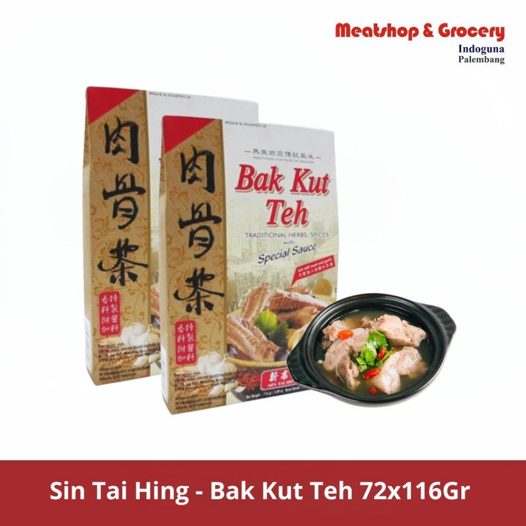 

STH Bak Kut Teh 72x116Gr | Bumbu Herbal Khas Asia untuk Sup Daging | Meatshop Indoguna Palembang