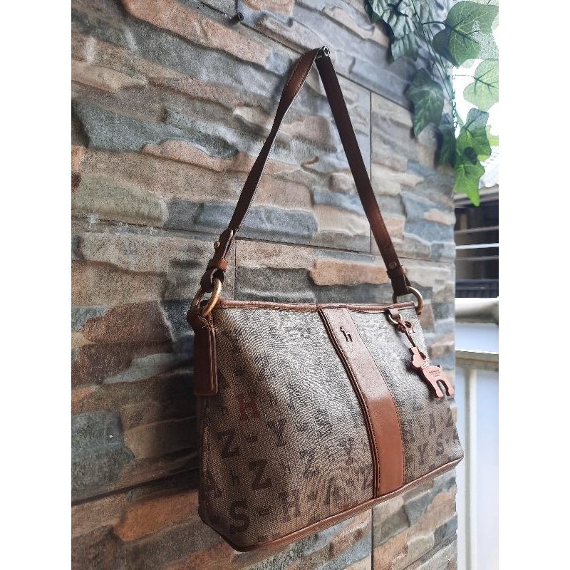 Tenteng Cokelat HAZZYS - TAS PRELOVED BRANDED ORIGINAL