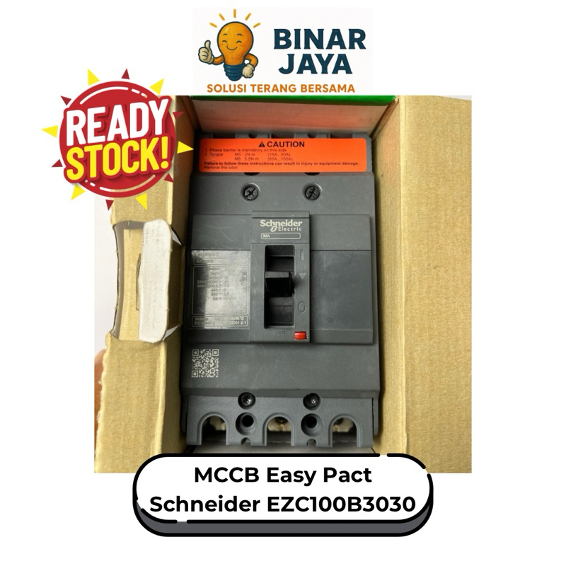 MCCB 3 Phase 30A 7.5 kA EZC100B3030 Schneider