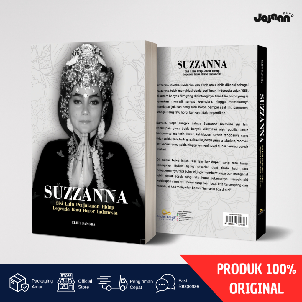 Buku Biografi Suzzanna Sisi Lain Perjalanan Hidup Legenda Ratu Horor Indonesia Soft Cover