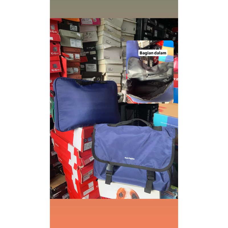 Hush puppies messenger & laptop bag