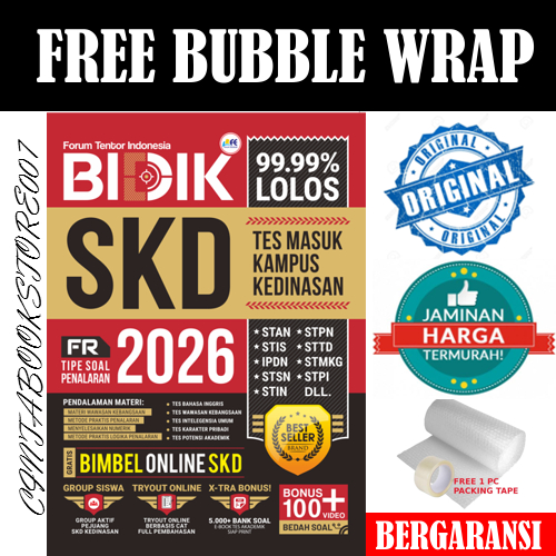 BUKU SKD KEDINASAN 2026 BIDIK 99,99% LOLOS SKD KEDINASAN 2026