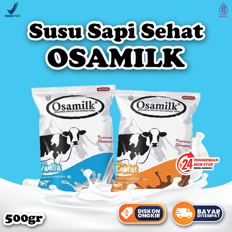 

Osamilk Susu Sapi Vanilla & Cokelat Sudah BPOM Halal MUI