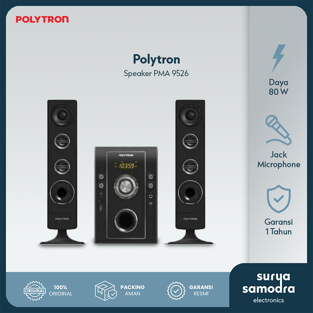 POLYTRON Multimedia Speaker PMA 9526 /B | Speaker Polytron Pma 9526 NEW
