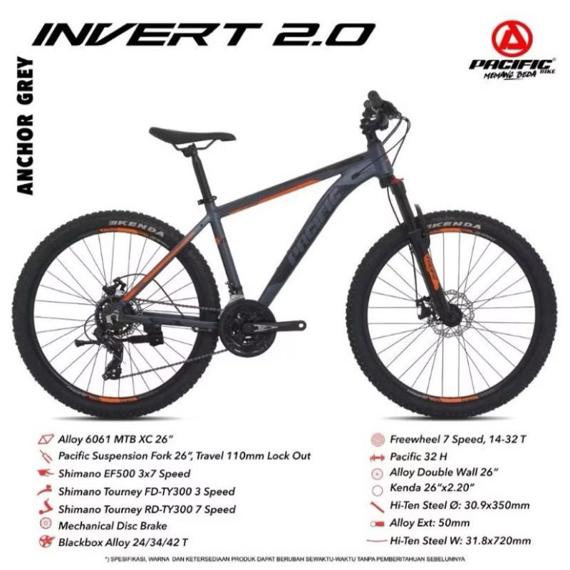 Sepeda 27.5 Inch Pacific MTB Invert 2.0