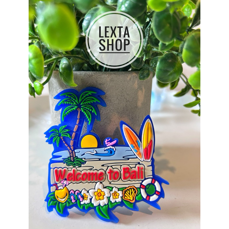 Tempelan Magnet Kulkas Karet Khas Bali | Oleh Oleh Bali | Souvenir Bali | Magnet Kulkas