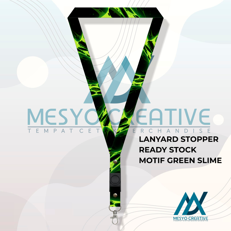 

LANYARD READY STOCK MOTIF GREEN SLIME
