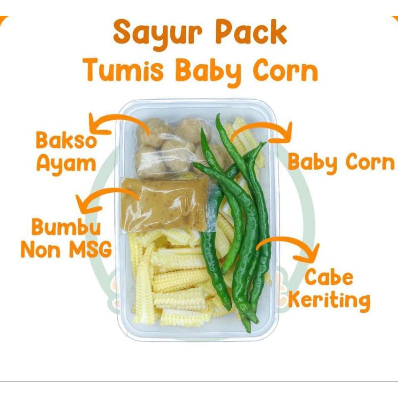 

KIRIM INSTAN Paket Sayur Potong Tumis Baby Corn/ Sayur Baby Corn Pack