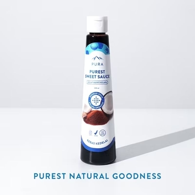 

Pura Kecap Manis (200ml) - Purest Sweet Sauce - Rendah Gula - Organik - Rendah Kalori - Kecap Manis Kelapa - Kecap Manis