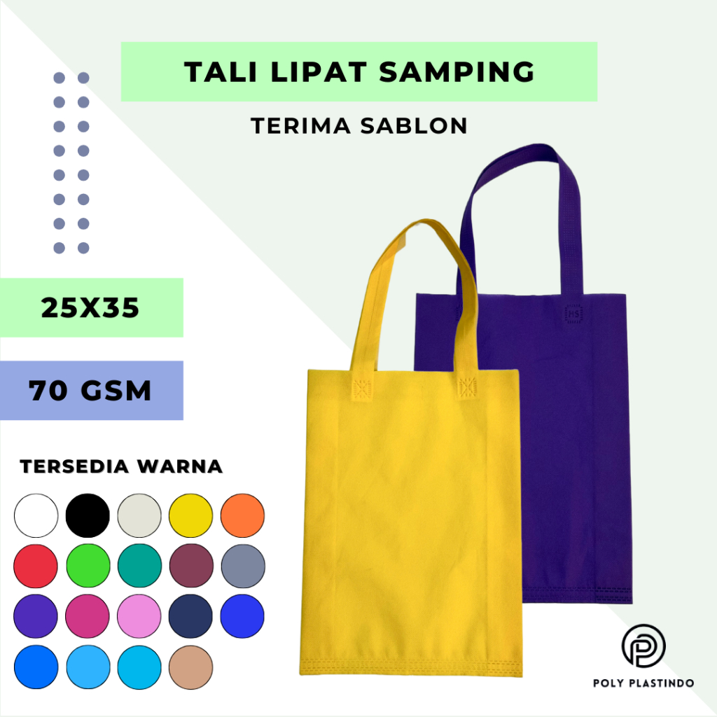 

Goodie Bag Tas Spunbond Tas Belanja (Tali Lipat Samping) 25x35x8
