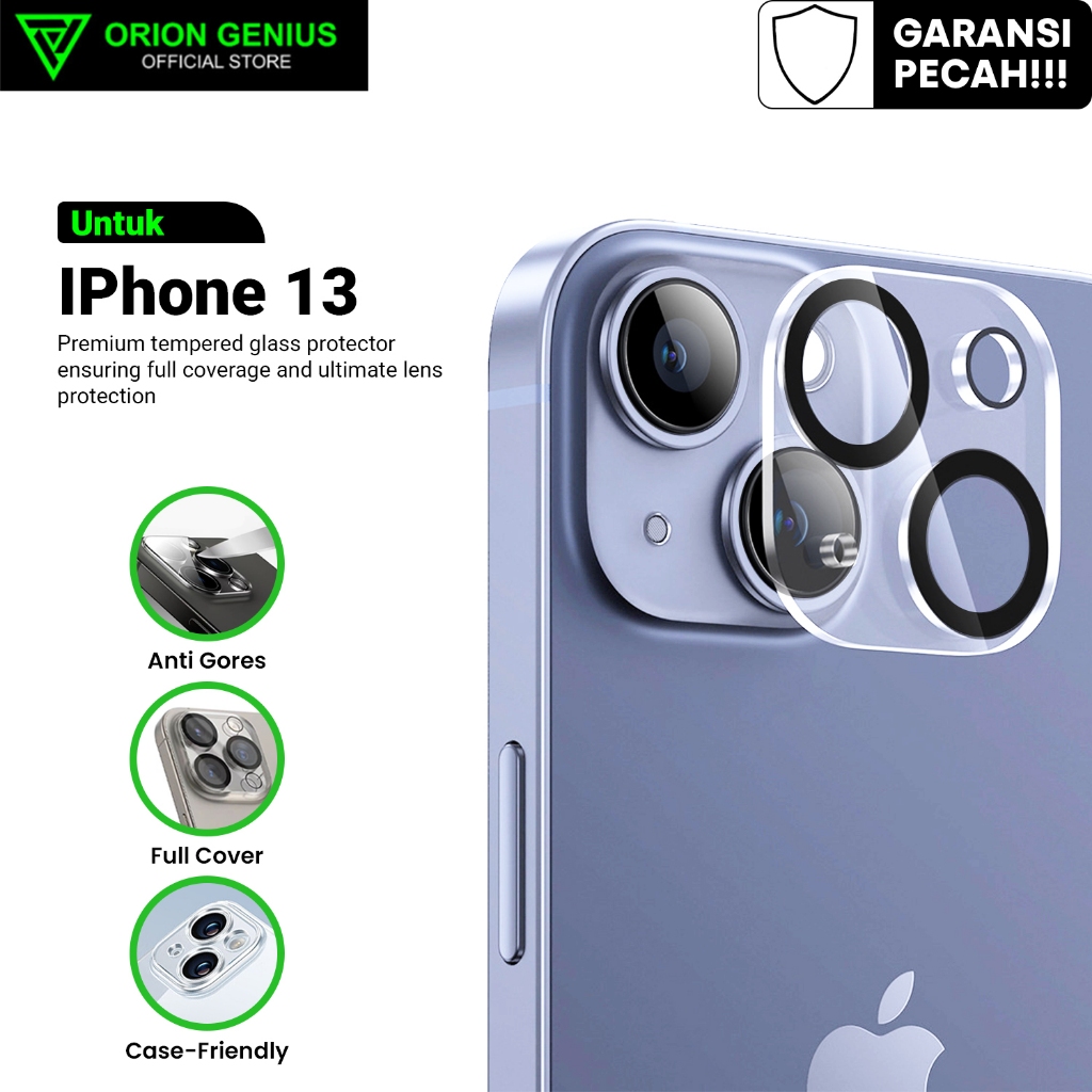 Orion Genius Anti Gores Kamera Tempered Glass Screen Protector for iPhone 14 14 PLUS Pelindung Layar