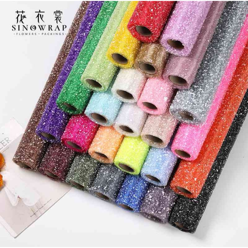 

lyigyophile KERTAS BUNGA JARING SALJU / SNOWY MESH TILE / KERTAS SALJU BUKET / KAIN SALJU / KOREAN