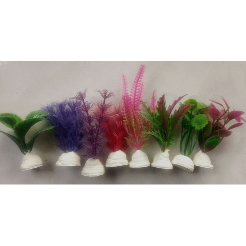 HIASAN AKUARIUM, TANAMAN PLASTIK AKUARIUM, HIASAN TANAMAN PLASTIK UNTUK AQUASCAPE