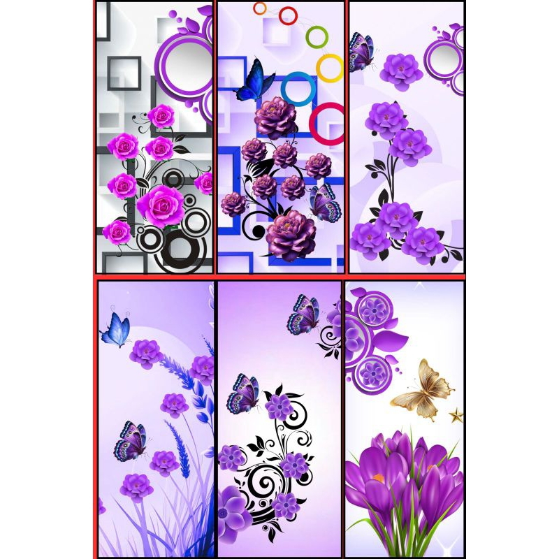 stiker printing/sticker lemari kaca motif